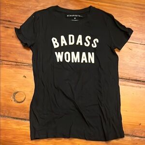 Aeropostale Black Graphic Tee